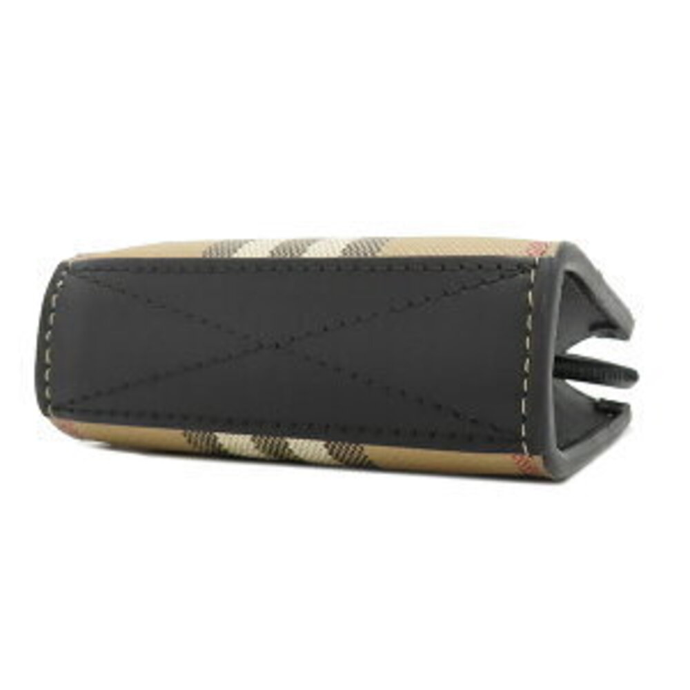 Burberry Bag Check Beige Nova Tan Shoulder Denny Archive Black Dust Leather - Picture 3 of 9